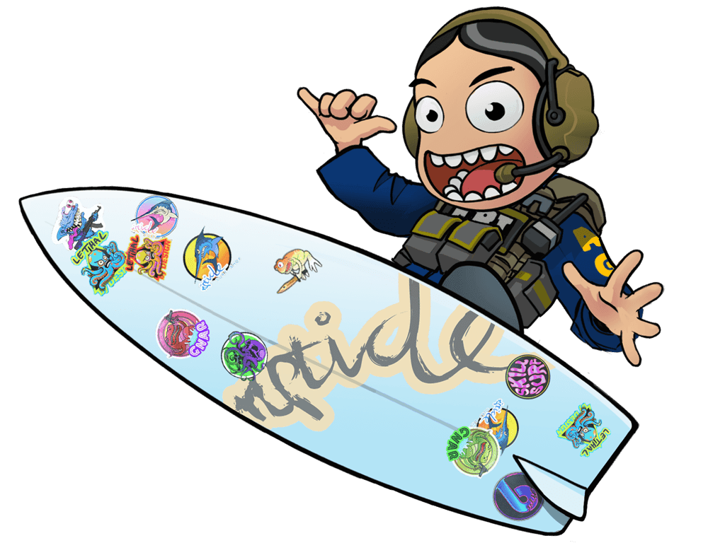 Riptide Surf Shop Sticker Collection Skins