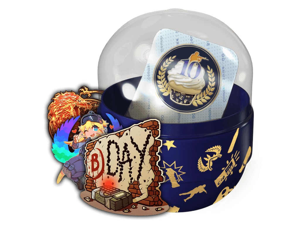 10 Year Birthday Sticker Capsule Skins