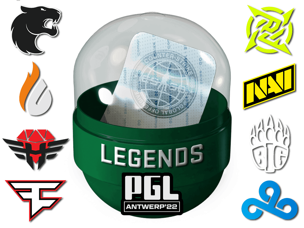 Antwerp 2022 Legends Sticker Capsule Skins