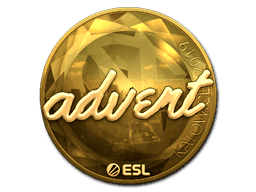 advent (Gold) CS2 Sticker