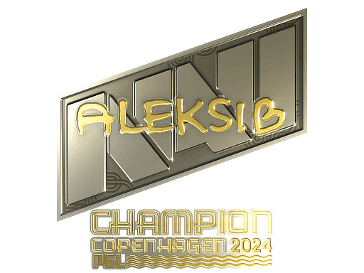 Aleksib (Gold, Champion) CS2 Sticker