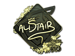 aliStair (Gold) CS2 Sticker