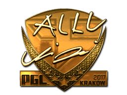 allu (Gold) CS2 Sticker