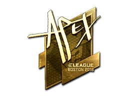 apEX (Gold) CS2 Sticker