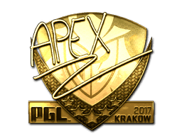 apEX (Gold) CS2 Sticker