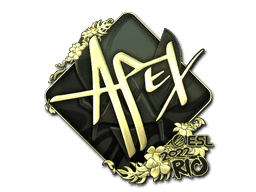 apEX (Gold) CS2 Sticker