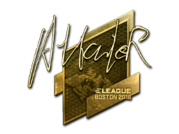 Attacker (Gold) CS2 Sticker