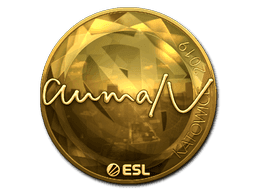 aumaN (Gold) CS2 Sticker