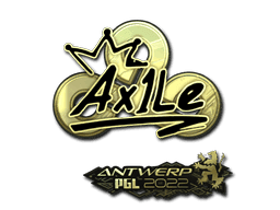 Ax1Le (Gold) CS2 Sticker