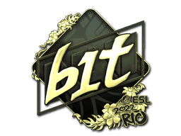 b1t (Gold) CS2 Sticker