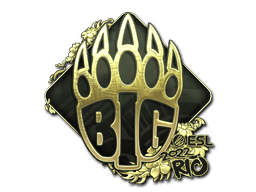 BIG (Gold) CS2 Sticker