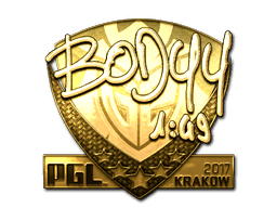 bodyy (Gold) CS2 Sticker