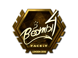 Boombl4 (Gold) CS2 Sticker