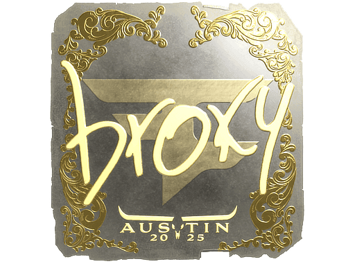 broky (Gold) CS2 Sticker