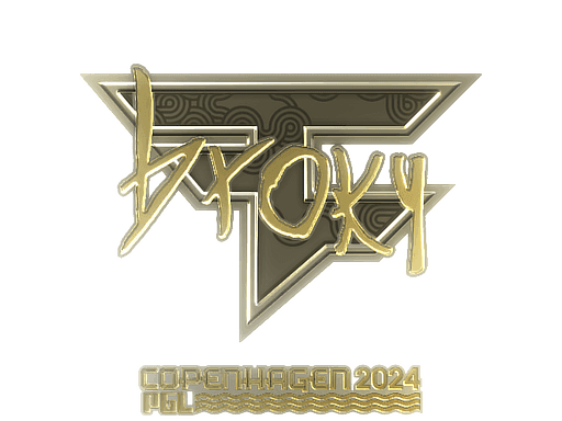 broky (Gold) CS2 Sticker