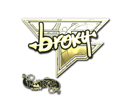 broky (Gold) CS2 Sticker