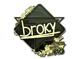 broky (Gold) CS2 Sticker