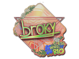broky (Holo) CS2 Sticker