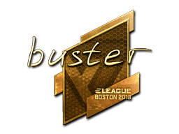 buster (Gold) CS2 Sticker