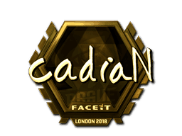 cadiaN (Gold) CS2 Sticker