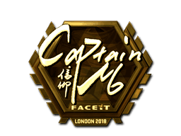 captainMo (Gold) CS2 Sticker