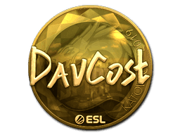 DavCost (Gold) CS2 Sticker