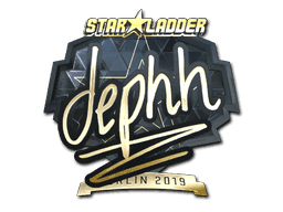 dephh (Gold) CS2 Sticker