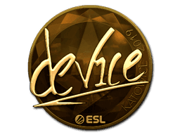 device (Gold) CS2 Sticker