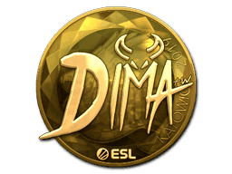 Dima (Gold) CS2 Sticker