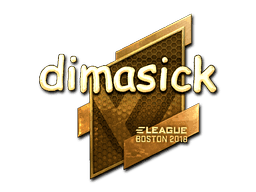 dimasick (Gold) CS2 Sticker