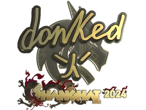 donk (Gold) CS2 Sticker