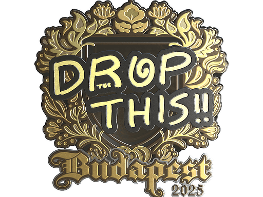 drop (Gold) CS2 Sticker