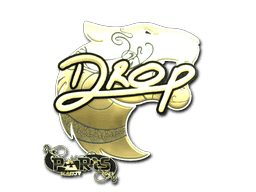 drop (Gold) CS2 Sticker