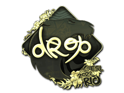drop (Gold) CS2 Sticker