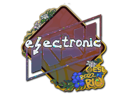 electronic (Glitter) CS2 Sticker