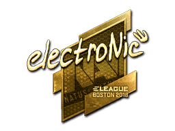 electronic (Gold) CS2 Sticker