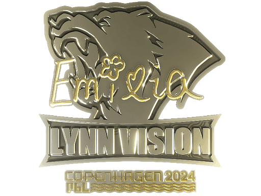 EmiliaQAQ (Gold) CS2 Sticker