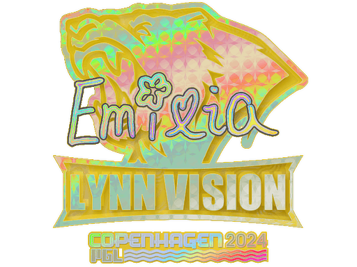 EmiliaQAQ (Holo) CS2 Sticker