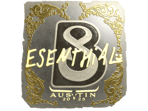 esenthial (Gold) CS2 Sticker