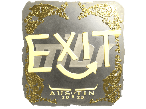 exit (Gold) CS2 Sticker