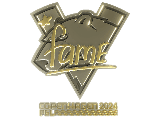 fame (Gold) CS2 Sticker