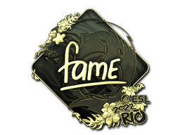 fame (Gold) CS2 Sticker