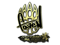 faveN (Gold) CS2 Sticker