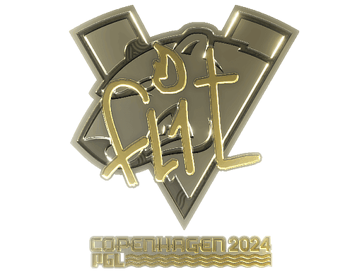 FL1T (Gold) CS2 Sticker