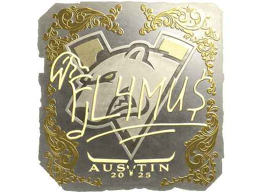 FL4MUS (Gold) CS2 Sticker