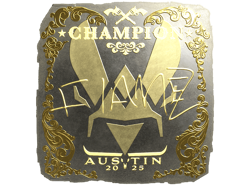 FlameZ (Gold, Champion) CS2 Sticker