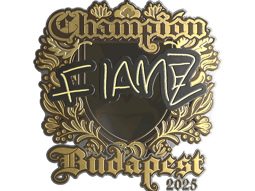FlameZ (Gold, Champion) CS2 Sticker