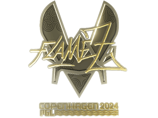 FlameZ (Gold) CS2 Sticker