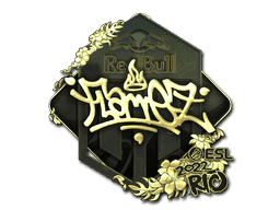 FlameZ (Gold) CS2 Sticker
