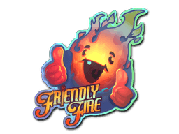 Friendly Fire (Holo) CS2 Sticker